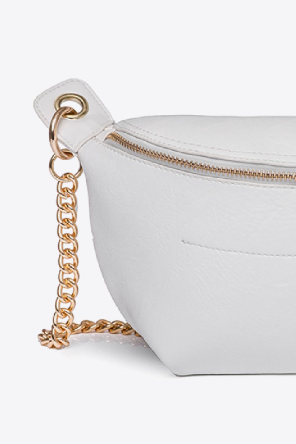 Faux-Leather Chain-Strap Crossbody Bag - Multiple Colors