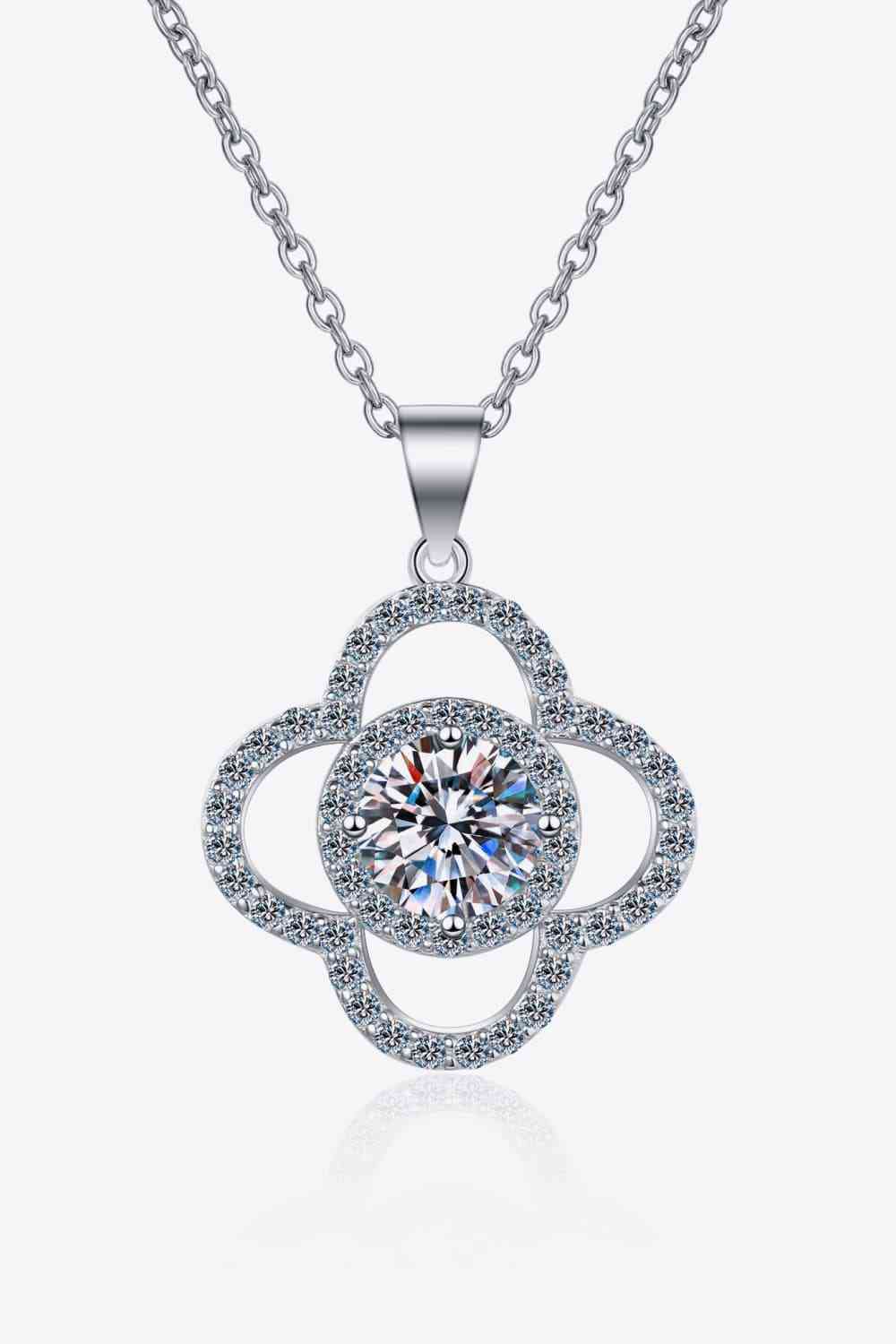 1-Carat Moissanite 925 Sterling Silver Necklace