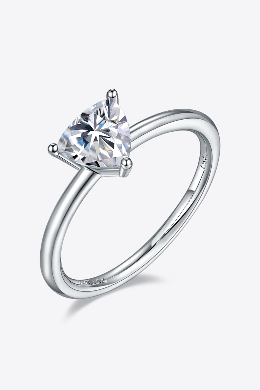 1 CARAT MOISSANITE 925 STERLING SILVER 4-PRONG SOLITAIRE RING - MULTIPLE SHAPED GEMS