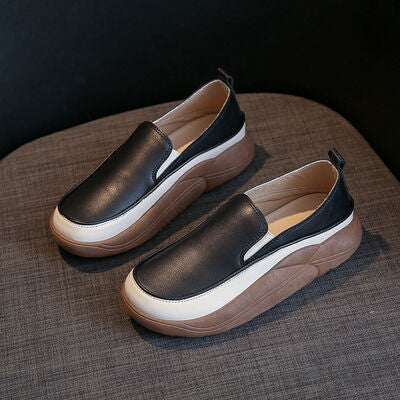 👟 Comfortable Chunky Faux-Leather Slip-On Shoes - Multiple Colors - (4-11) 💖✨
