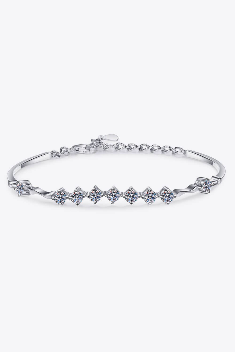 1.35 CARAT MOISSANITE 925 STERLING SILVER BRACELET